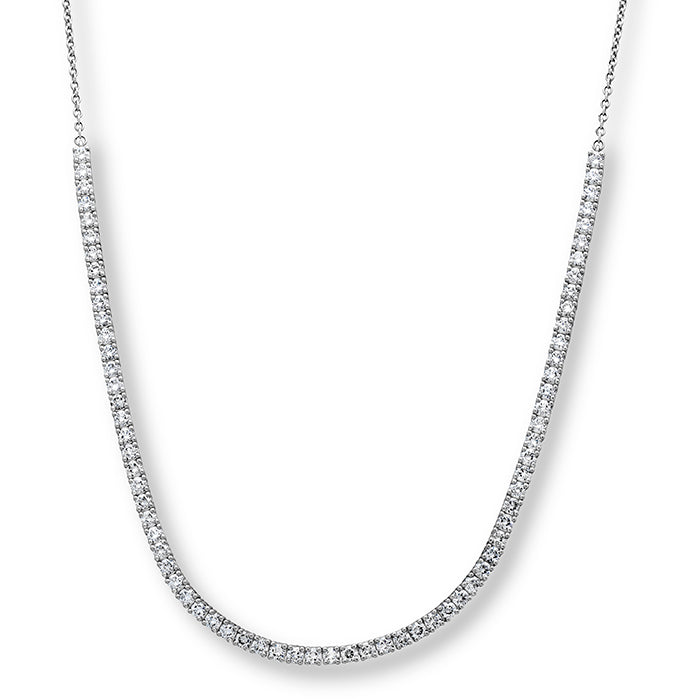 Memoire 18K White Gold 1.95ctw Diamond HLF TENN Necklace - CNDD50516008W72000