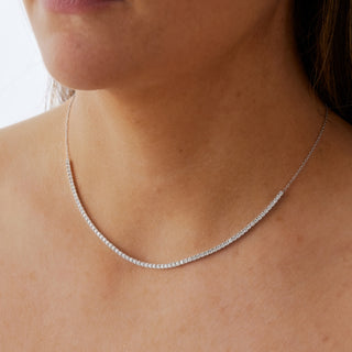 Memoire 18K White Gold 1.95ctw Diamond HLF TENN Necklace - CNDD50516008W72000 thumbnail