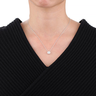 Memoire 18K White Gold HARMONY Small .45ctw Diamond PNT 18" G-H Color, SI Clarity - FCCU20118008W72000 thumbnail