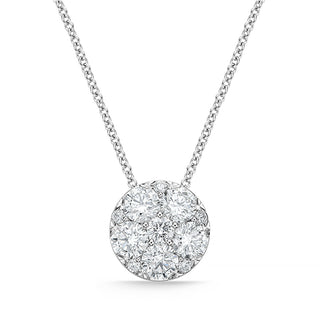 Memoire 18K White Gold HARMONY LARGE Diamond Pendant 18" 1.77ctw Diamond G-H Color, SI Clarity - FCCU20318008W72000 thumbnail