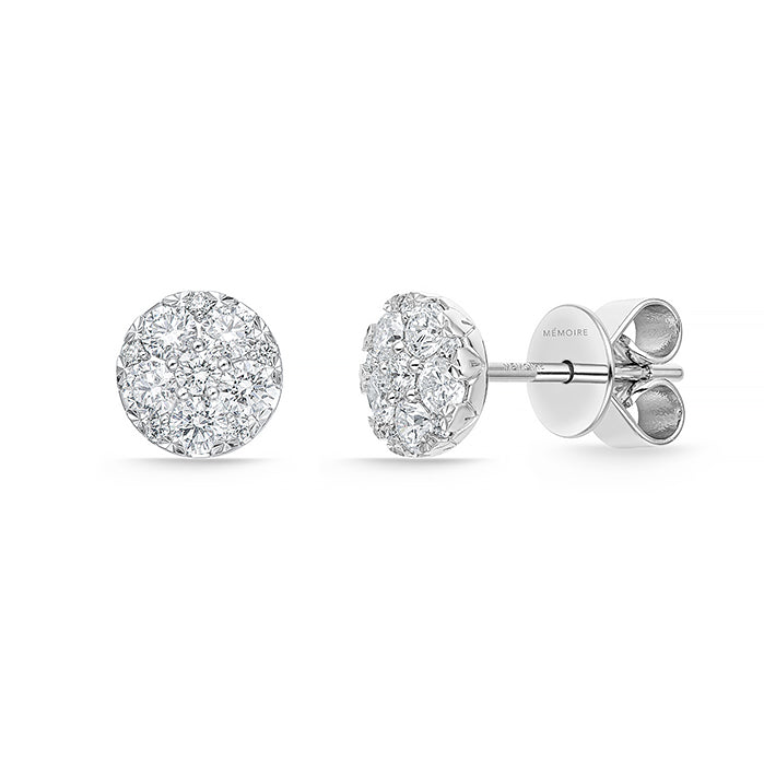 Memoire 18K White Gold HARMONY Small .56ctw Diamond G-H Color, SI Clarity - FECU20100008W72000