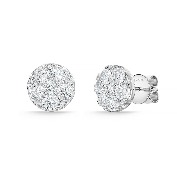 Memoire 18K White Gold HARMONY Large 1.03ctw Diamond G-H Color, SI Clarity - FECU20300008W72000