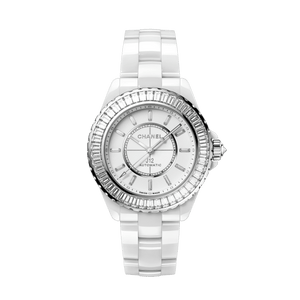 CHANEL J12 Baguette Diamond Bezel watch Caliber 12.1, 38 mm H7431
