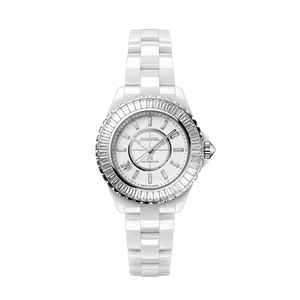 CHANEL J12 Baguette Diamond Bezel watch Caliber 12.2, 33 mm H7430