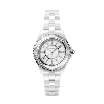 CHANEL J12 Baguette Diamond Bezel watch Caliber 12.2, 33 mm H7430