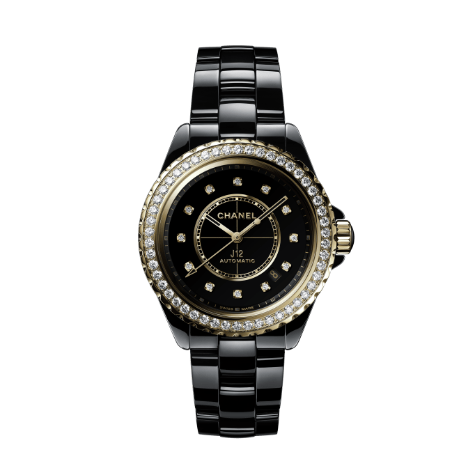 CHANEL J12 DIAMOND BEZEL WATCH CALIBER 12.1, 38 MM H9837