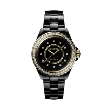 CHANEL J12 DIAMOND BEZEL WATCH CALIBER 12.1, 38 MM H9837