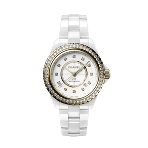 CHANEL J12 DIAMOND BEZEL WATCH CALIBER 12.1, 38 MM H9836