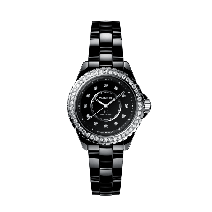 CHANEL J12 DIAMOND BEZEL WATCH CALIBER 12.2, 33MM H10474
