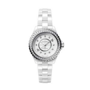 CHANEL J12 DIAMOND BEZEL WATCH CALIBER 12.2, 33MM H10473