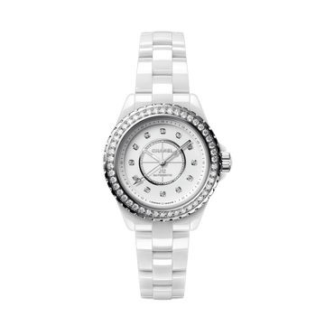 CHANEL J12 DIAMOND BEZEL WATCH CALIBER 12.2, 33MM H10473