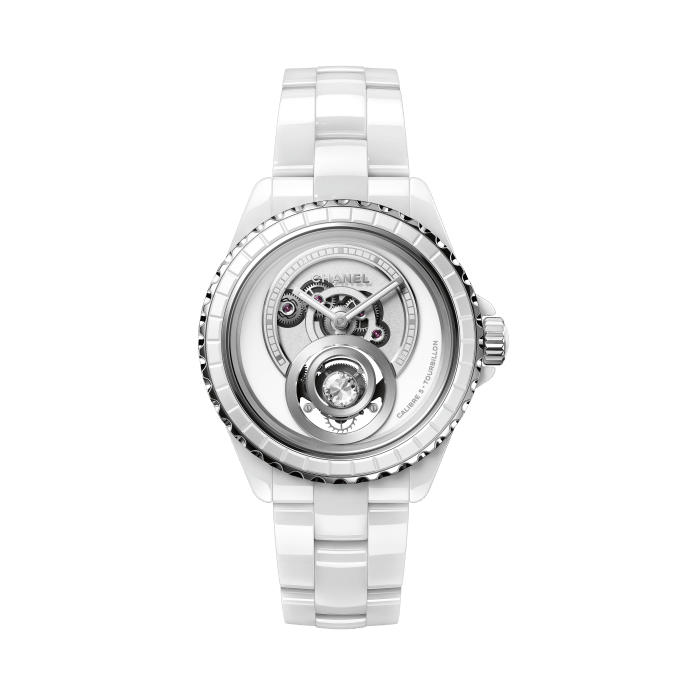 CHANEL J12 DIAMOND TOURBILLON WATCH CALIBER 5, 38 MM H9960