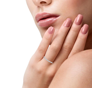 Lab Grown Diamond Wavy Wedding Band thumbnail