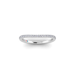 Lab Grown Diamond Wavy Wedding Band