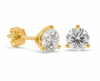 Lab Grown Diamond 3-Prong Stud Earrings thumbnail