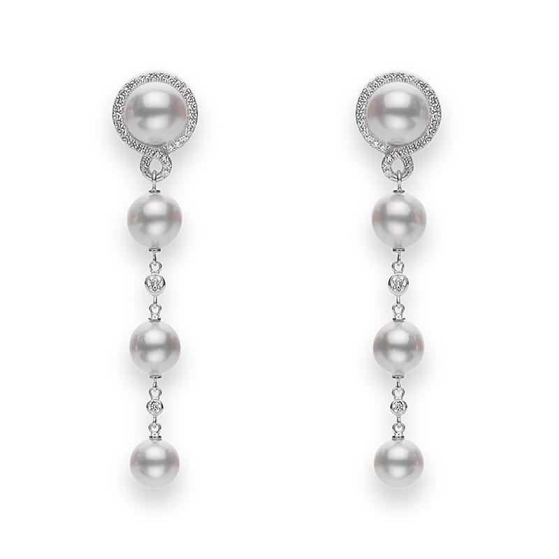 Petit Soleil Akoya Cultured Pearl Drop Earrings