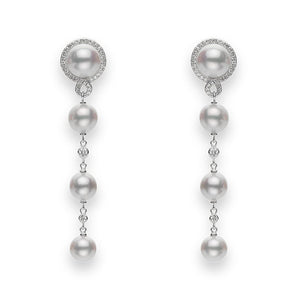 Petit Soleil Akoya Cultured Pearl Drop Earrings