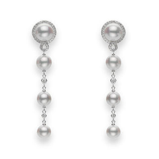 Petit Soleil Akoya Cultured Pearl Drop Earrings thumbnail