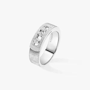 Move Noa Diamond Chiseled Ring White Gold