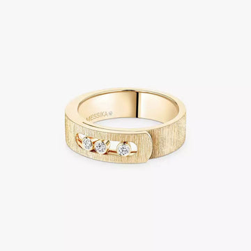 Move Noa Diamond Chiseled Ring Yellow Gold