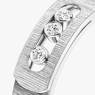 Move Noa Diamond Chiseled Ring White Gold thumbnail