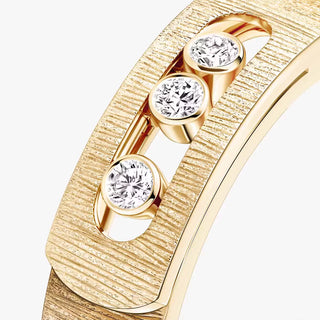 Move Noa Diamond Chiseled Ring Yellow Gold thumbnail