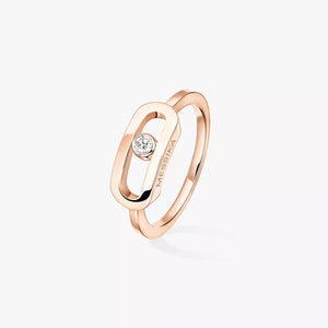 Move Uno Diamond Ring Pink Gold LM