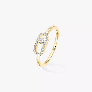 Yellow Gold Diamond Ring Move Classique