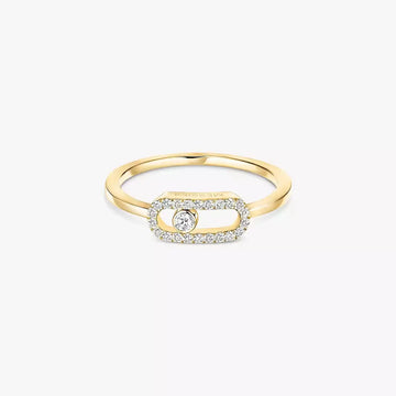 Yellow Gold Diamond Ring Move Classique