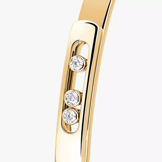 Yellow Gold Diamond Bangle Bracelet Move Noa thumbnail