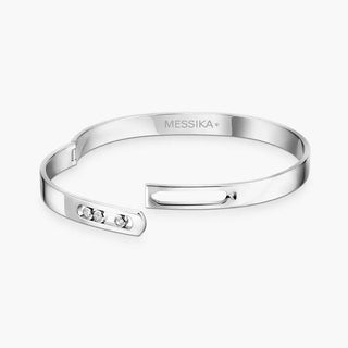 White Gold Diamond Bangle Bracelet Move Noa thumbnail
