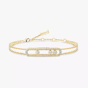 Yellow Gold Diamond Bracelet Move Classique