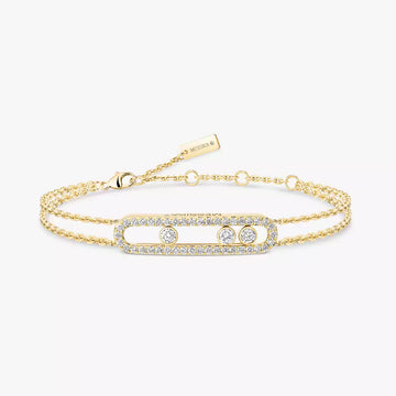 Yellow Gold Diamond Bracelet Move Classique