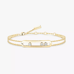 Yellow Gold Diamond Bracelet Move Classique