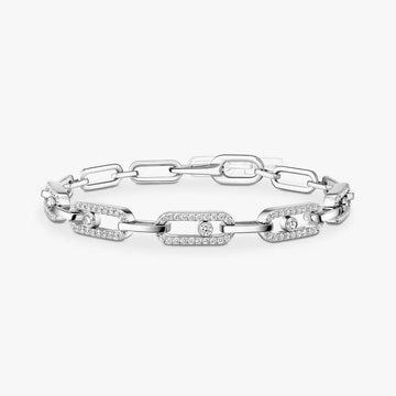 Move Uno Diamond Bracelet White Gold
