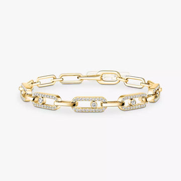 Move Uno Diamond Bracelet Yellow Gold