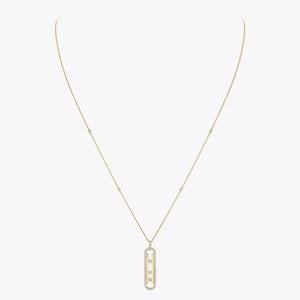 Yellow Gold Diamond Necklace Move 10Th