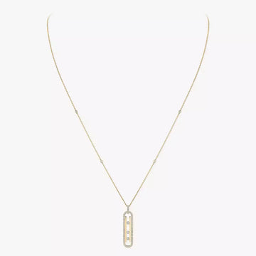 Yellow Gold Diamond Necklace Move 10Th