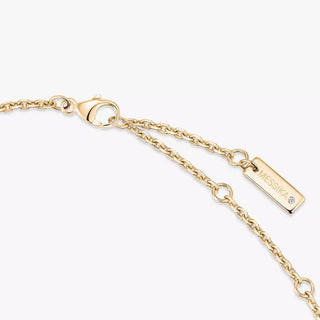 Move Classique Diamond Chiselled Necklace Yellow Gold thumbnail
