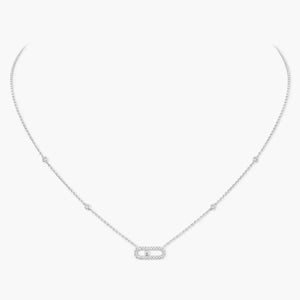 White Gold Diamond Necklace Move Classique