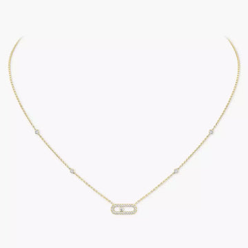 Yellow Gold Diamond Necklace Move Classique