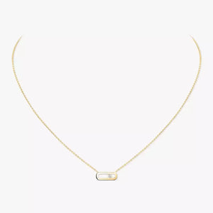 Move Uno Diamond Necklace Yellow Gold