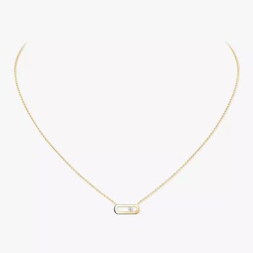 Move Uno Diamond Necklace Yellow Gold