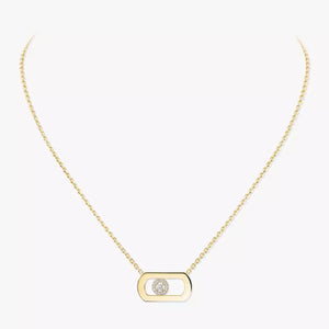 So Move Diamond Necklace Yellow Gold