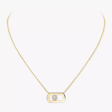 So Move Diamond Necklace Yellow Gold