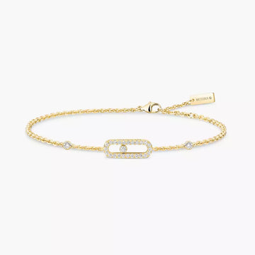 Yellow Gold Diamond Bracelet Move Classique