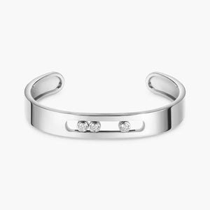 Move Joaillerie Diamond Bangle Bracelet White Gold