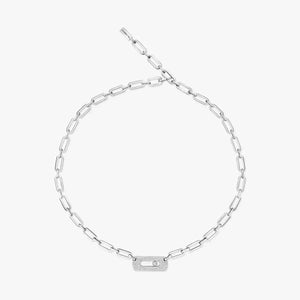 My Move Diamond Necklace White Gold