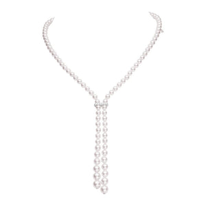 25" Convertible Graduated Akoya Necklace