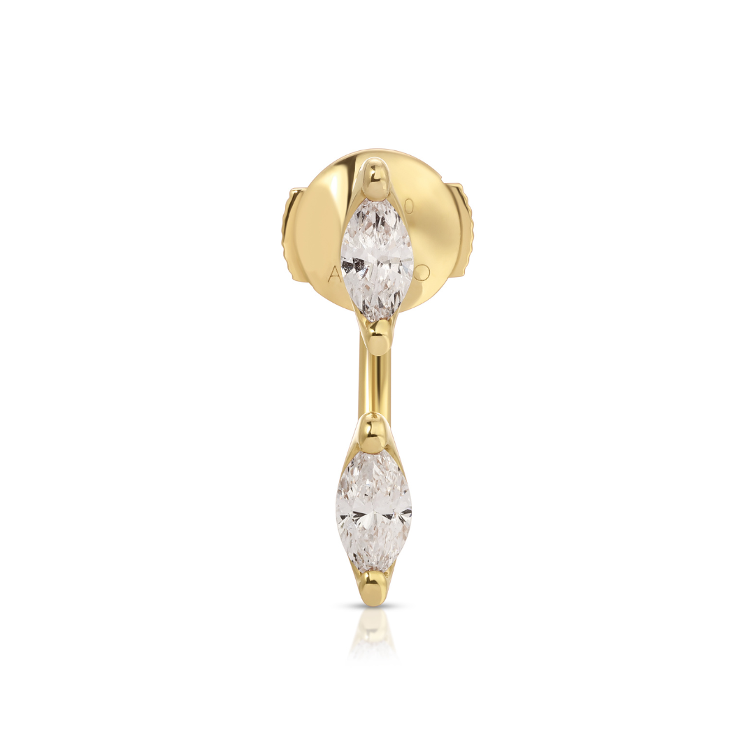 Classic Marquise Diamond Orbit Earring